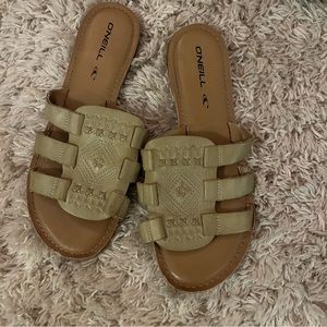 O’Neill leather slides